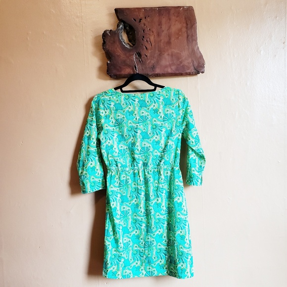 Gretchen Scott Pulley Dress Blue and Green XS - Picture 2 of 8